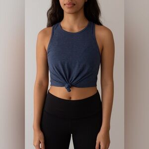 Aerie Cropped Tie Front Bralette Tank